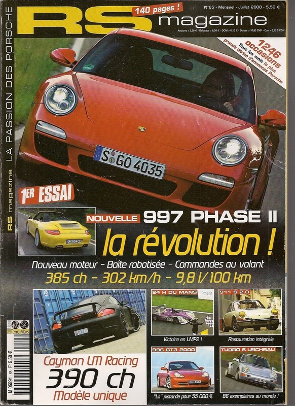 Rs Magazine 85 Porsche 997 Carrera & Carrera 2s Phase Ii 964 Turbo S Leichtbau