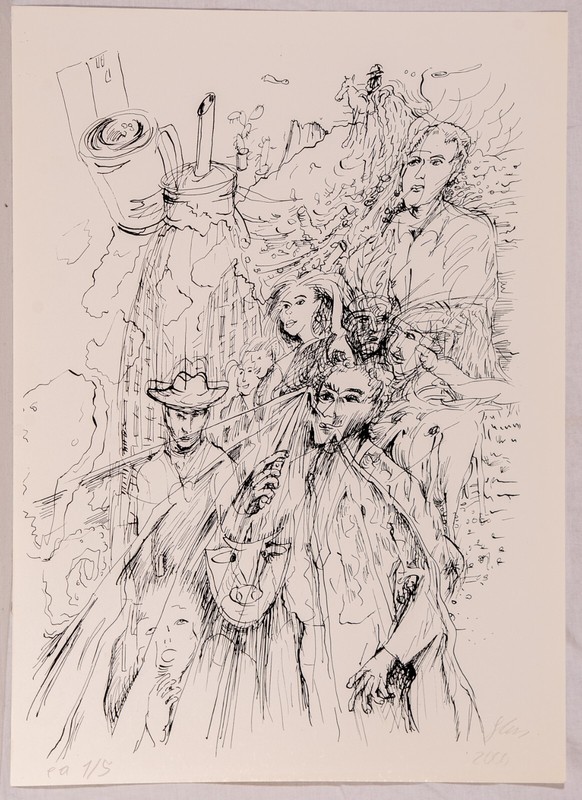 Gundula Ess /Handsigniert/Wohl Zinkografie / 12 /M1/1-14/1