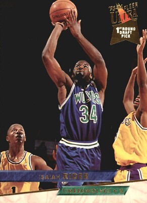 1993-94 Ultra #292 Isaiah Rider RC Minnesota Timberwolves