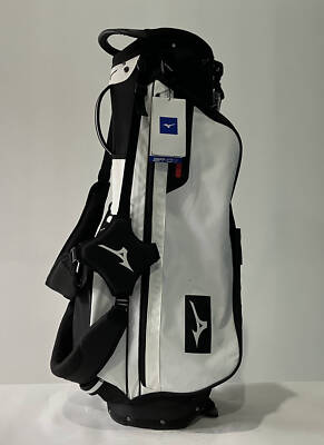 Mizuno BR-D3 Stand Bag White Black 4-Way Divide Dual Strap G