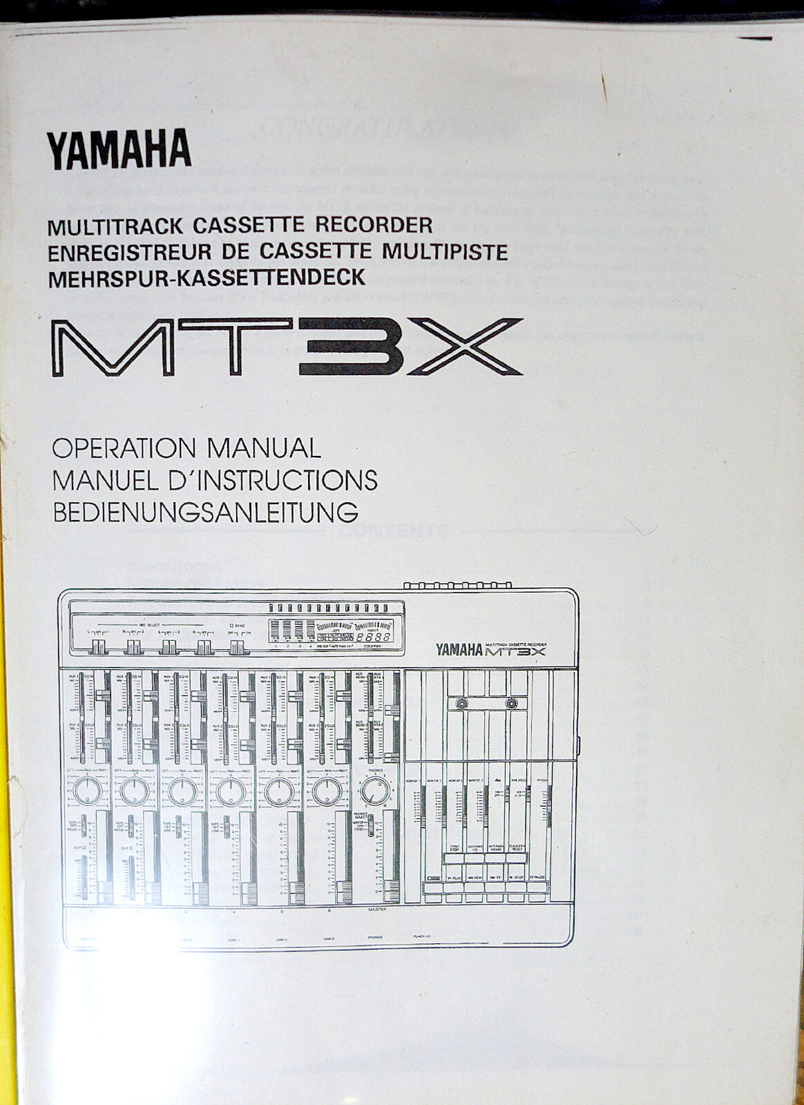 YAMAHA Multitrack Cassette Recorder MT3X SERVICE MANUAL W/SCHEMATICのeBay公認海外通販｜セカイモン