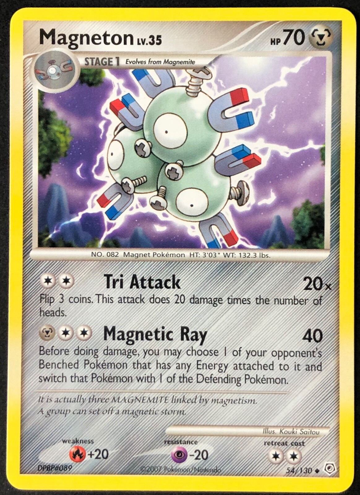 Pokemon Card Magneton LV.35 Diamond & Pearl 54/130 EXC/NM