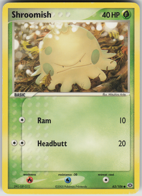 Shroomish EX Emerald 63/106 MP