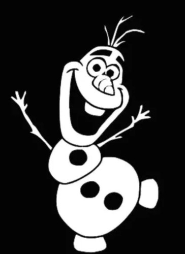 olaf frozen white vinyl decal sticker new for sale in