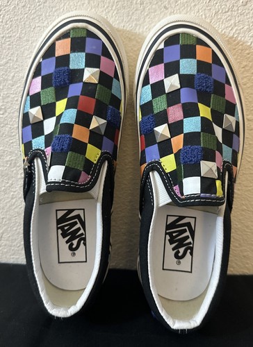 ☆VANS☆ Classic slip-on color tiered checkerboard auburn VN Classic Slip On 'Color Theory Checkerboard Auburn' - Vans
