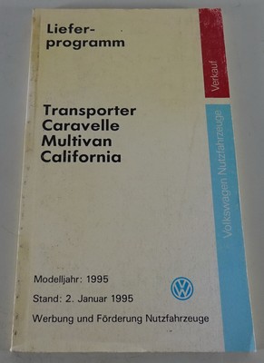 Prospekt / VW Lieferprogramm VW T4 Transporter / Pritschenwagen / etc. 01/1995