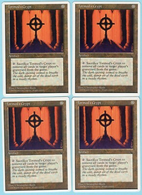 Tormod's Crypt x4 4x 1995 Chronicles PLAYSET Colorless Artifact MTG NM AZ2