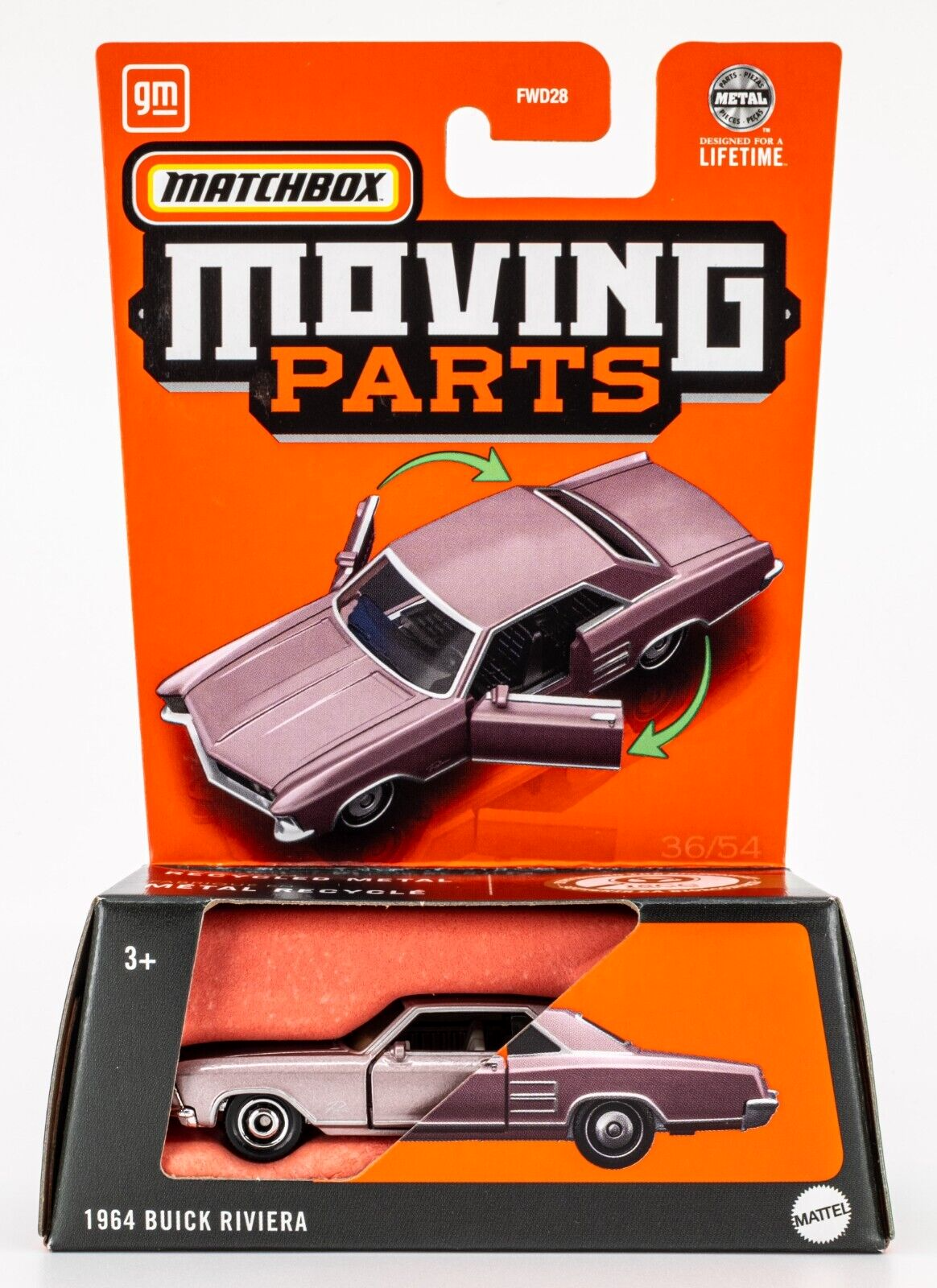 2024 Matchbox Moving Parts #36 1964 Buick Riviera ROSE MIST