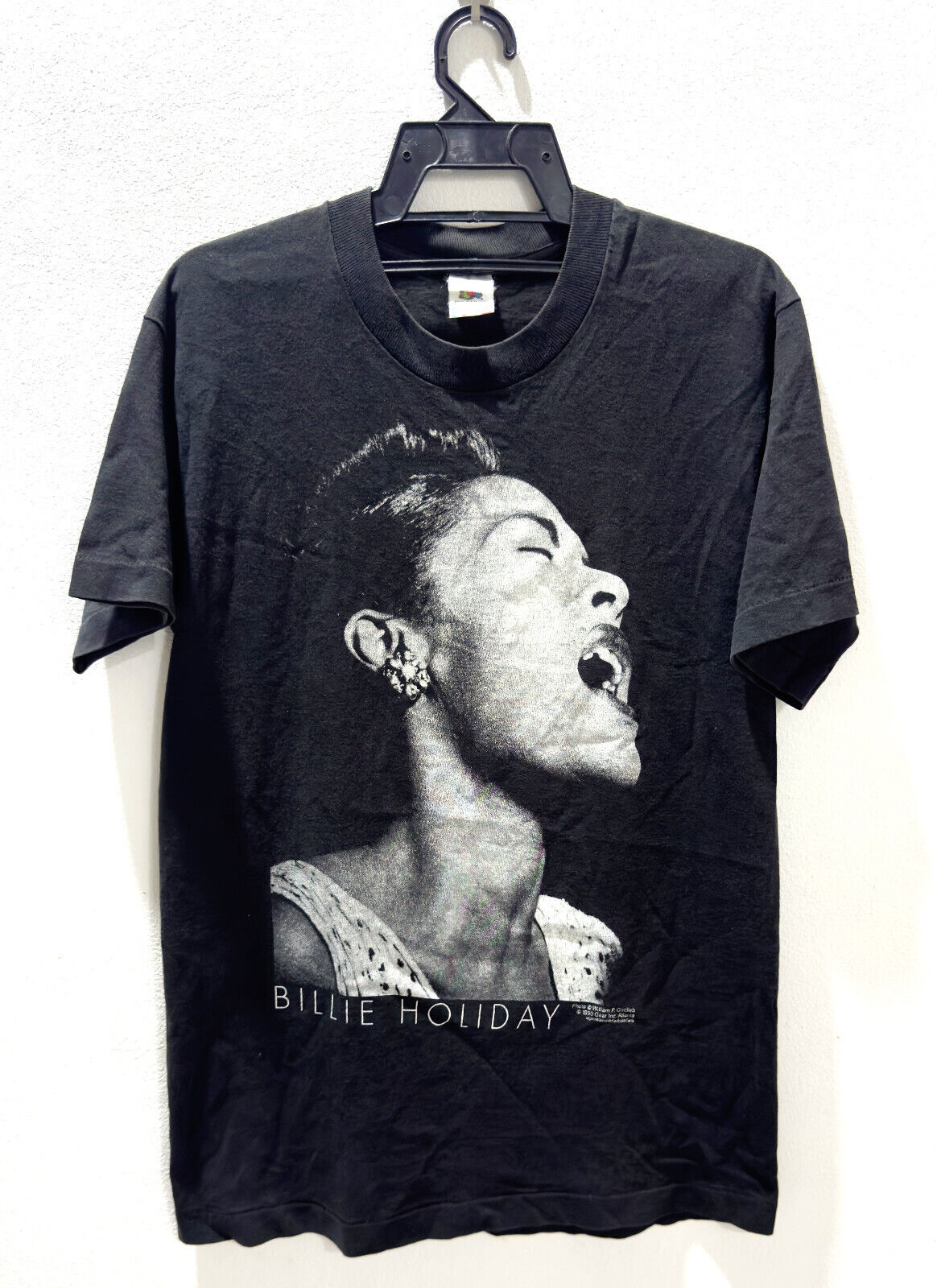 VINTAGE 1990 BILLIE HOLIDAY JAZZ SWING SINGER T-SHIRT TOUR VINTAGE 1990 BILLIE HOLIDAY JAZZ SWING SINGER T-SHIRT TOUR
