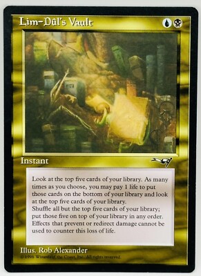 MTG Lim-Dul's Vault Alliances LP Lightly Played Magic The Gathering Card