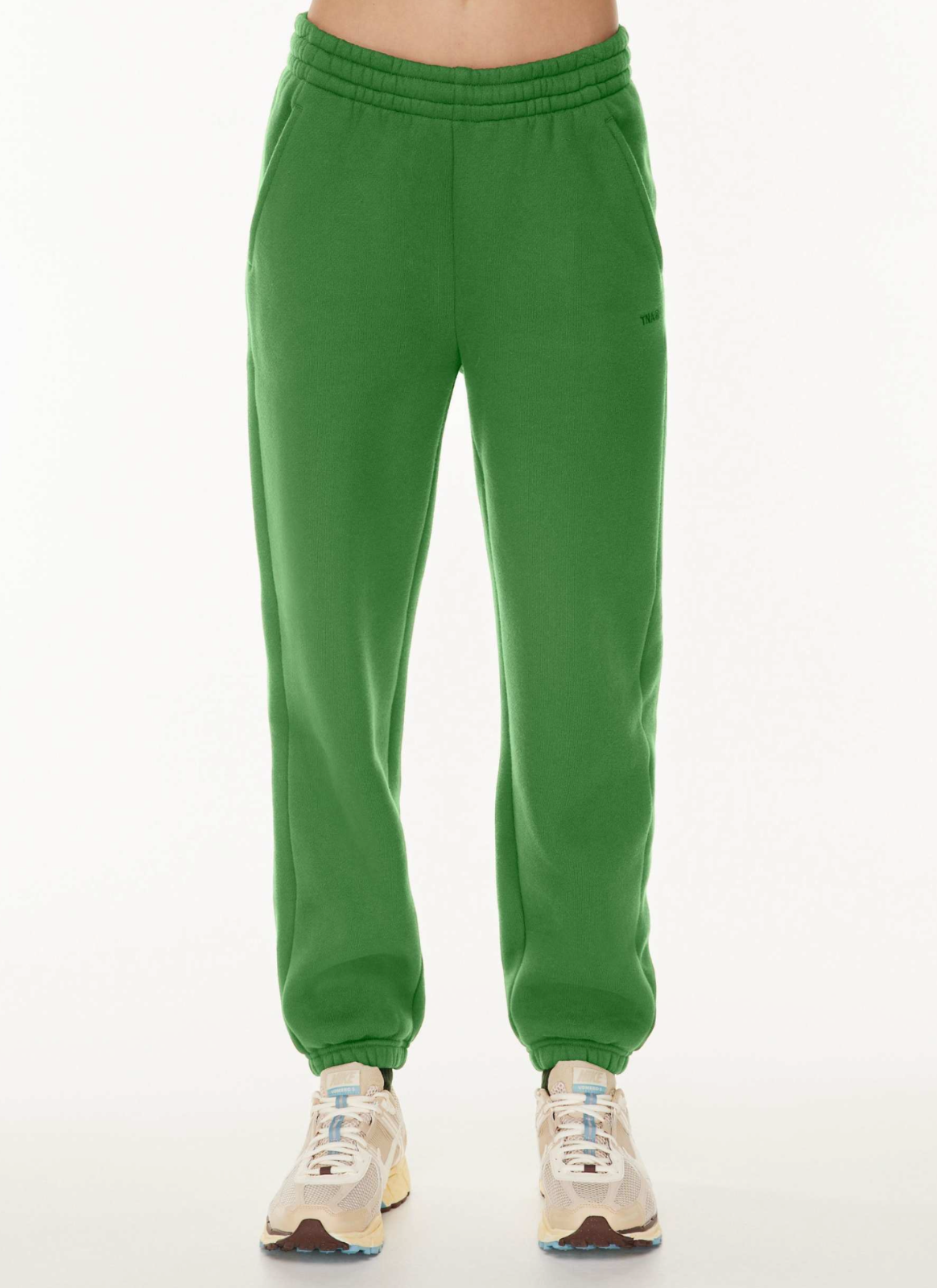 Aritzia Tna Green Relaxed Mid-rise Boyfriend Fit Bubble
