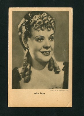 Alice Feye - Actrice À 1940 (JK-43)