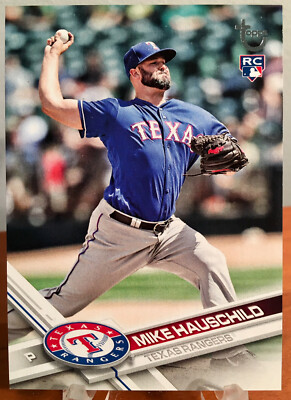 2017 TOPPS UPDATE MIKE HAUSCHILD ROOKIE RC VINTAGE STOCK #'d /99 TEXAS RANGERS