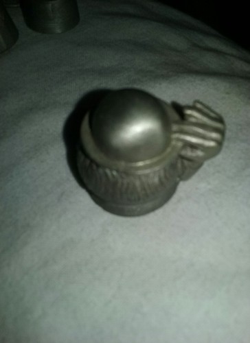 Pewter Thimble English  Man Red Bow-tie Made in England