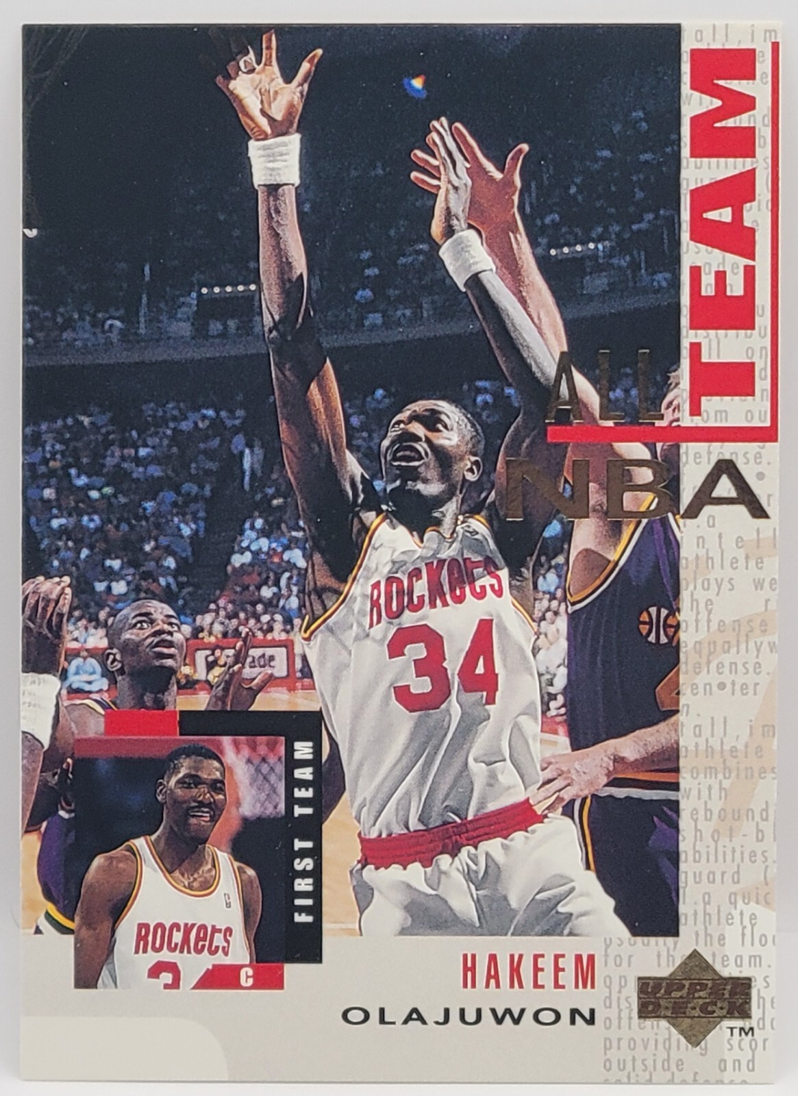 94-95 Upper Deck Hakeem Olajuwon (All-NBA Team) HOF Subset