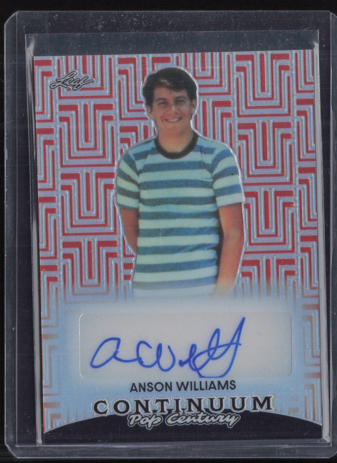 2023 Leaf Pop Century Continuum Red Anson Williams 12/49 Auto Autograph
