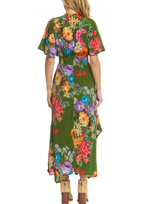 Pre-owned Tolani - Daphne Dress In Garden