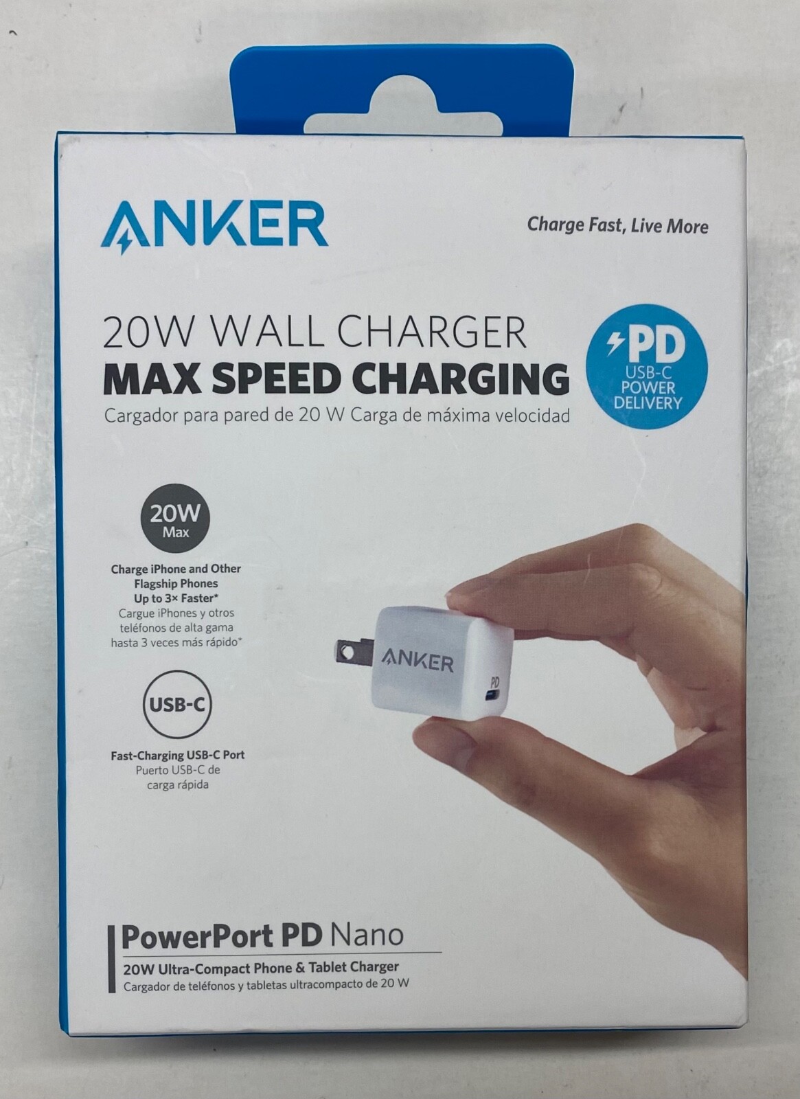 Anker 20W Wall Charger MAX SPEED CHARGING (A2634) | eBay