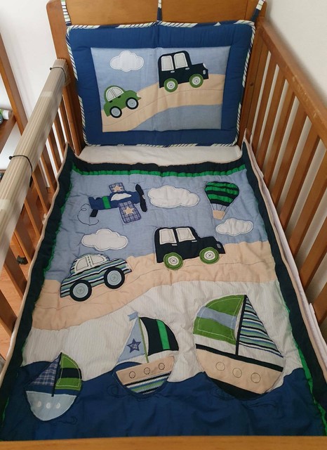 cot quilt and bumper set