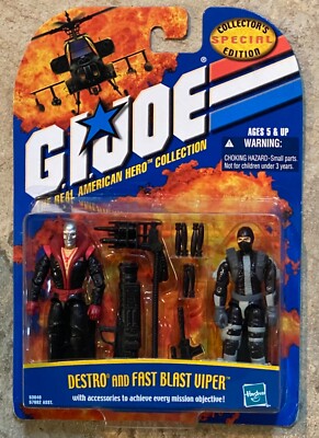 GI JOE SPECIAL COLLECTOR'S EDITION 3.75'' FIGURE 2-PACK PICK FROM MANY MOC 2001