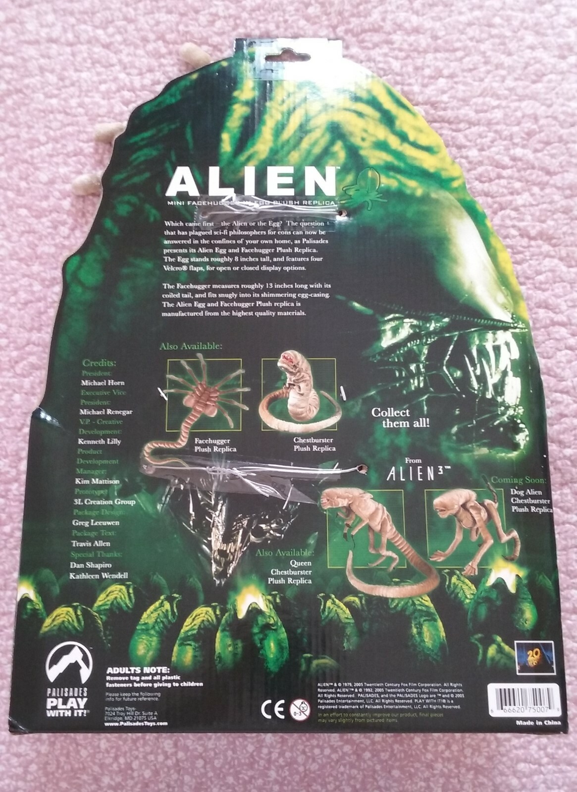 ALIEN Palisades Toys Mini FACEHUGGER IN EGG Plush Replica NEW