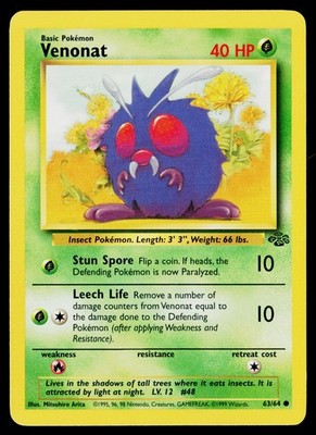 Pokemon Venonat #63/64 Jungle