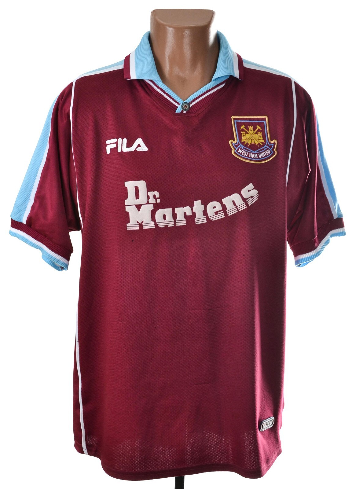 FILA West Ham United シャツ WEST HAM UNITED 1999/2001 HOME FOOTBALL SHIRT FILA SIZE XL
