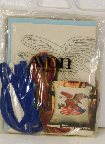 AMERICAN EAGLE Avon needlecraft crewel embroidery kit patriotic americana