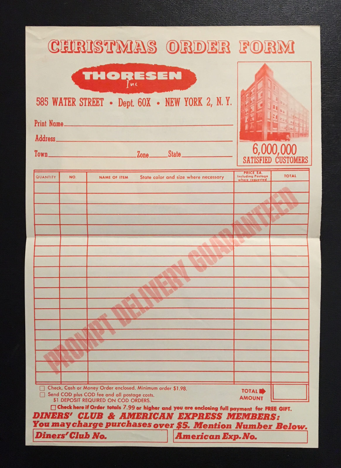 1962 Thoresen Catalog Golden Book of Super Bargains – New York, N .Y