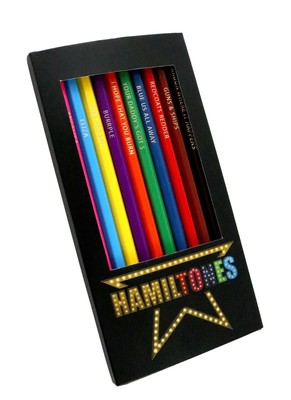 Hamiltones Colored Pencils Set - 12 Hamilton Musical Parody Pencils