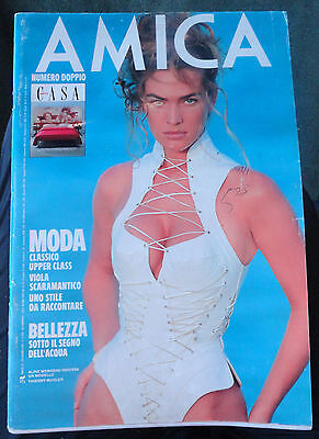 Vtg AMICA Italia 6/1991 Cindy Crawford Dennis Hopper Frida Kahlo cars vogue elle