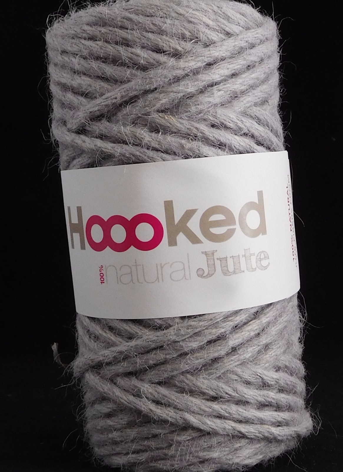 Crochet Knitting Yarn 100/% Natural Jute Hoooked Natural Jute Grey Mist