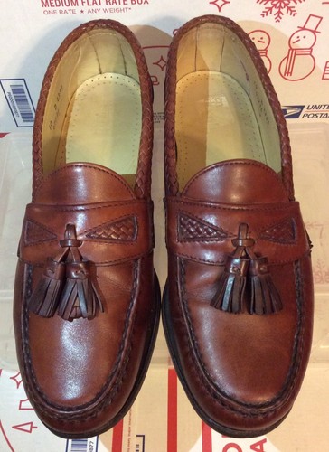 Allen Edmonds MAXFIELD Chili Leather Loafers Tassels Man's 10D ($365)