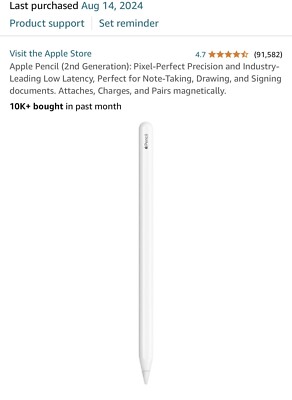 Apple Pencil (2nd Generation) for iPad Pro (3rd Generation) - White