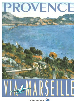  art work Affiche touristique de Marseille retro travel ad poster