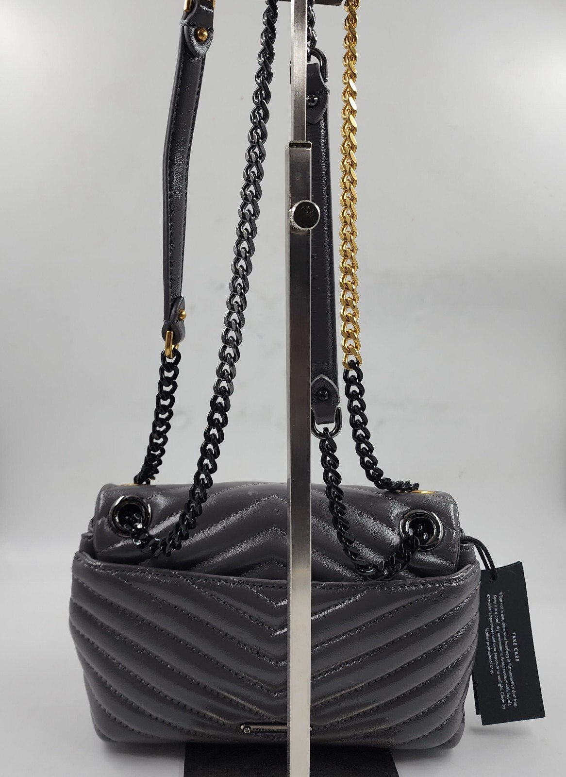 Rebecca Minkoff Edie Crossbody Bag Women's OS Elephant Magnetic Snap Closure - Picture 15 of 19