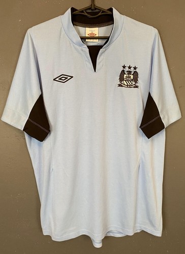 MEN'S FC MANCHESTER CITY 2012/2013 TRAINING FOOTBALL SOCCER SHIRT JERSEY SIZE L
