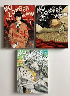 No Longer Human Complete Manga Series Volumes 1-3 Paperback by Usamaru Furuya
