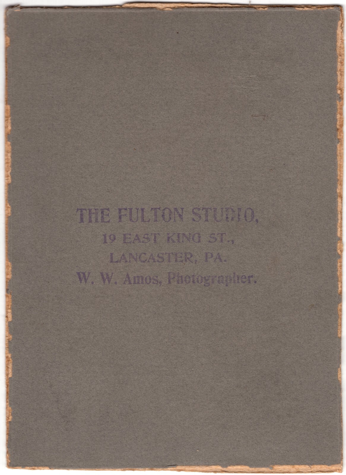 CIRCA 1890s CABINET CARD FULTON SCHOLARLY MAN IN SUIT LANCASTER PENNSYLVANIA — additional view