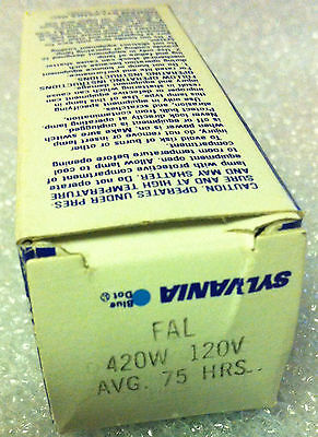 Sylvania FAL 420W 120V Projector Lamp- New In Box