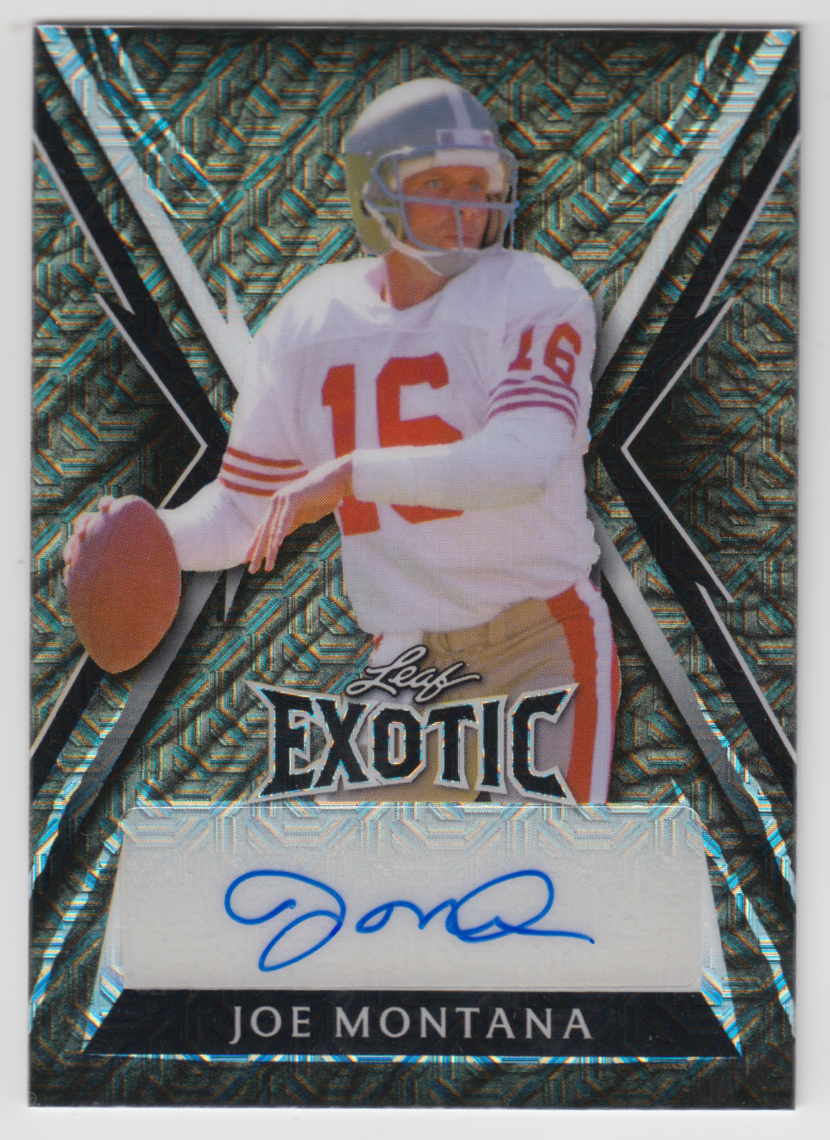 2023 Leaf Exotic Joe Montana #BA-JM3
