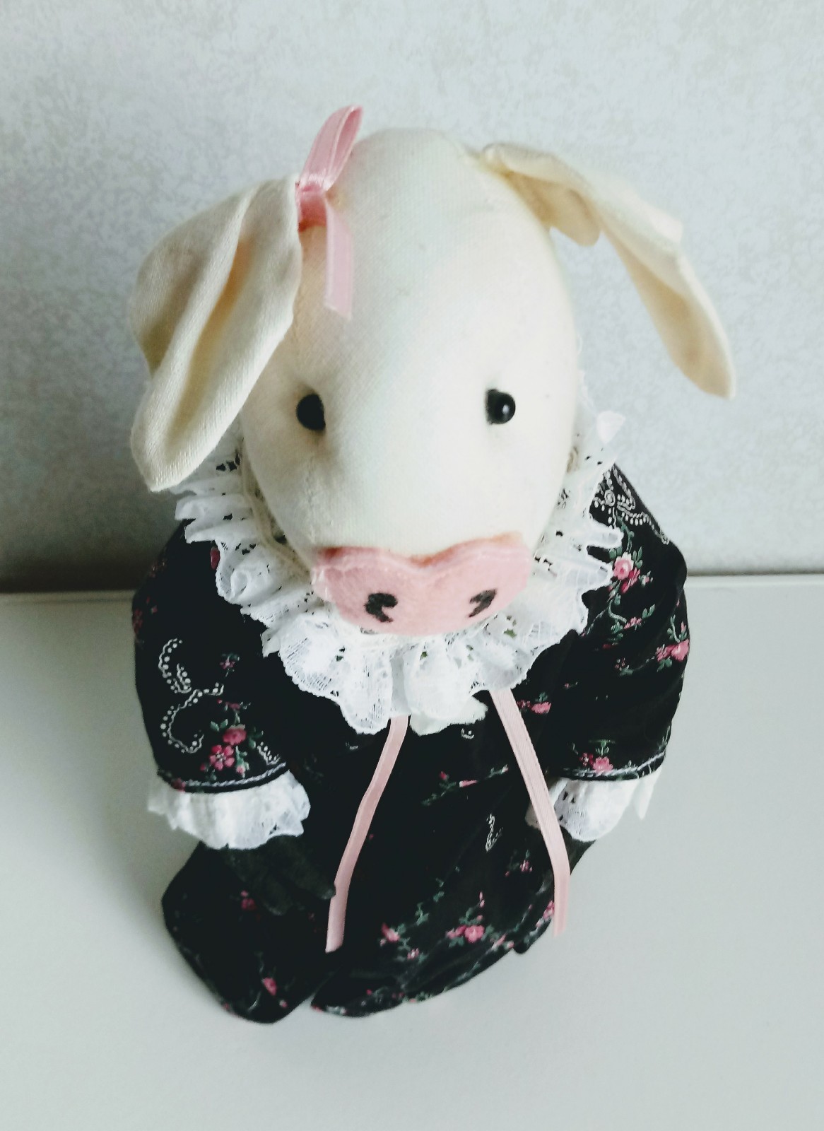 Handmade Pig Air Freshener Doll primitive country animal Piggy Hog Swine Farm P2