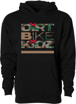 DBK Classic Camo Youth Hoodie Black