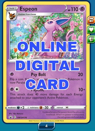 フュージョンアーツ Espeon SWSH174 PROMO Fusion Strike Pokemon TCG Online