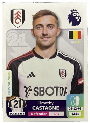 Panini Premier League 2024 - # 291 - TIMOTHY CASTAGNE - Fulham