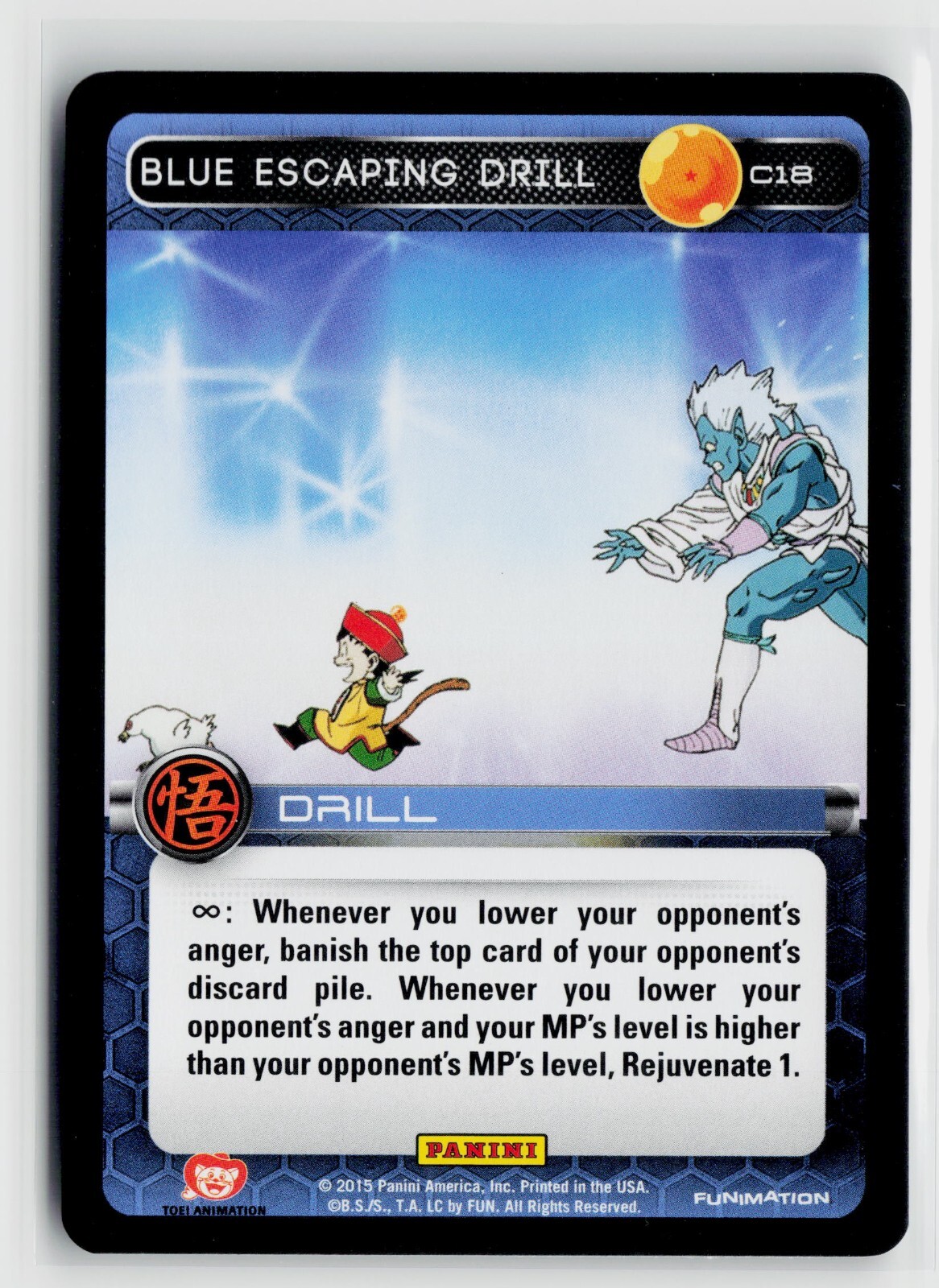 DBZ TCG Dragon Ball Z Panini Movie Collection Blue Escaping