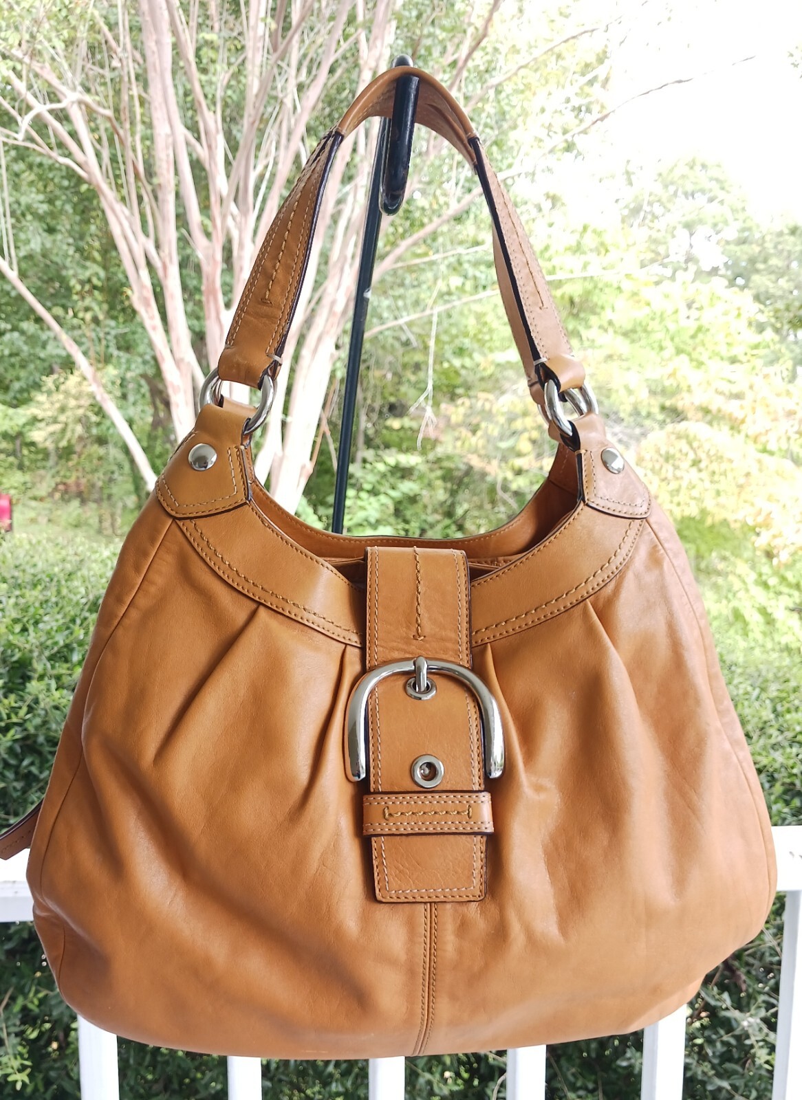 OLD COACH コーチ　Soho brown Leather Handbag $_57.JPG?set_id=880000500F
