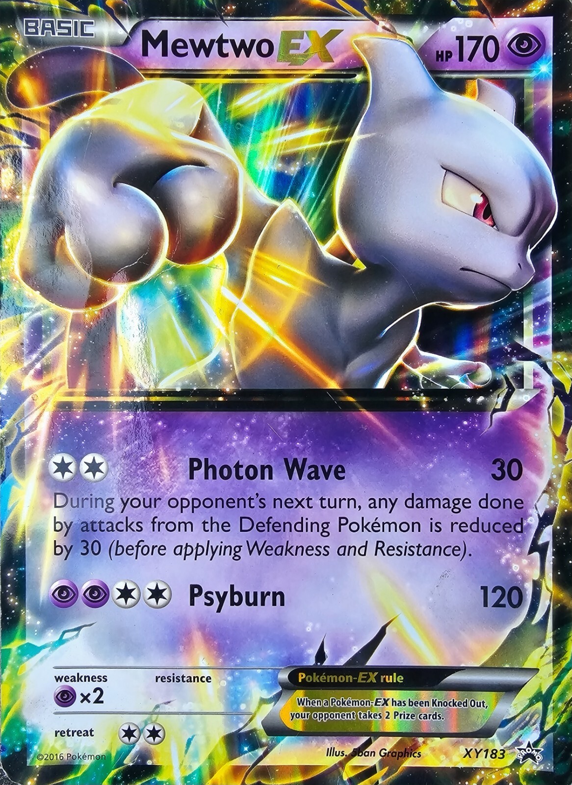 MEWTWO EX HP 170 Large card | eBay