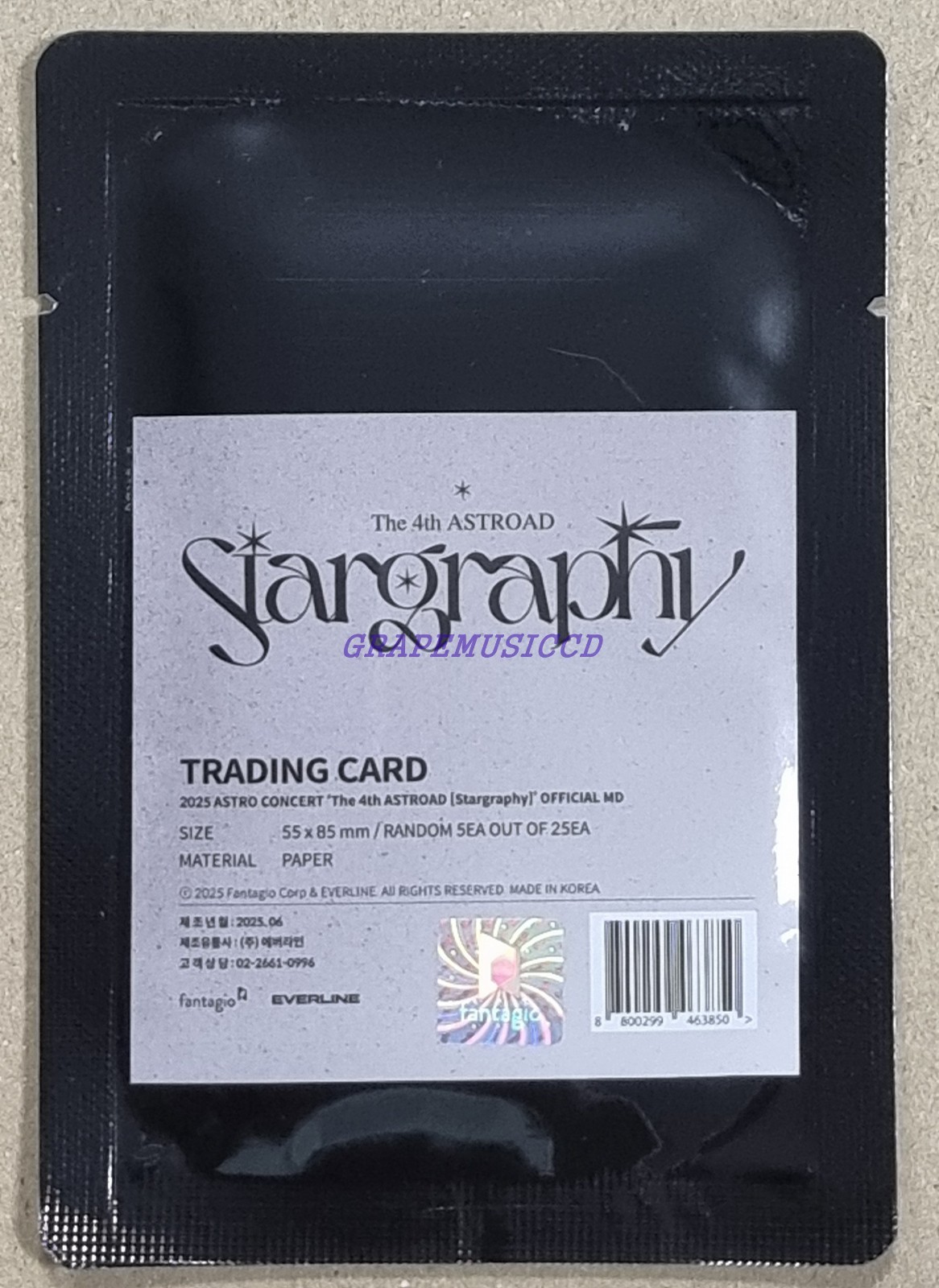 ASTRO 4th ASTROAD Stargraphy VIP☆カード10枚他 ASTRO 2025 The 4th ASTROAD Stargraphy OFFICIAL MD GOODS