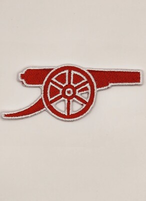 EPL Arsenal Gunners London Cannon Embroidered Soccer Iron-On Patch Multi Color